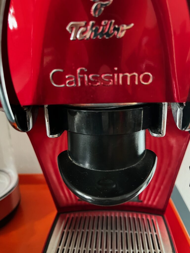slide the holder into the machine